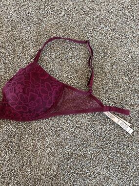 Victoria's Secret Lace Push-Up Bra — Berry Plum